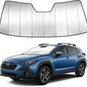 Windshield Sun Shade Custom Fit for Sub-aru Crosstrek 2024-2026, Accordion Folding Thick Window Sunshade Block Heat 99% UV Rays Sun Visor Keep Cooler Car Accessories