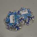 2 x KIMOBER 6Pcs Winter Wooden Snowflake Decorations,Blue Silvery and White Glitter 3D Christmas Wood Snowflake Signs Tabletop Decor Tabletop Centerpiece for Home Xmas Party(Blue White Silvery)