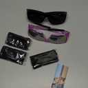 KALIYADI Sunglasses Fit-Over-Glasses Polarized Sunglasses-Men: Wrap Around Sun glasses Womens with UV Protection for Driving (B-glossy Black/Grey + Transparent Blue/Ice Blue + Transparent Purple/Purple)