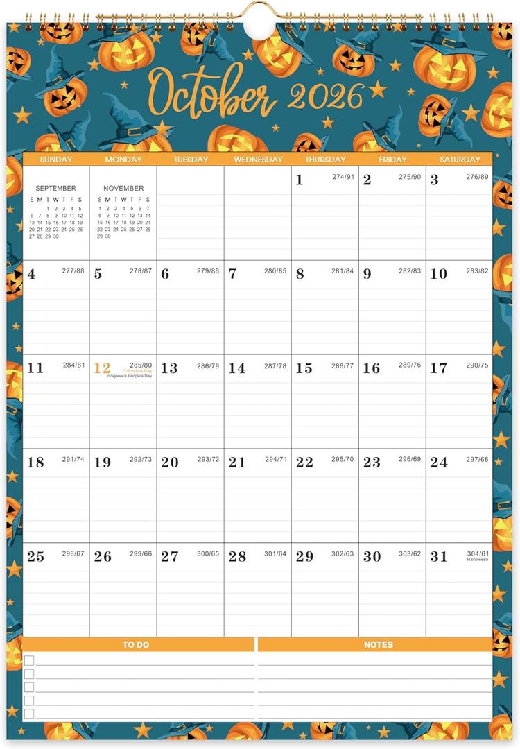 Calendar 2026-2027 - 2026-2027 Wall Calendar, Jul 2026 - Dec 2027, Large Wall Calendar 2026-2027, 12" x 17", 18 Months Calendar 26-27 Large with Hook, Perfect for Organizing - 12 Different Themes