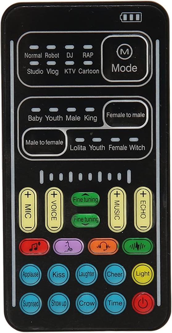 Voice Changer Sound Card with Multiple Sound Effects for Live Streaming, Gaming, and Karaoke, Mixer Board for, for, PC