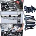 2026 upgraded heavy-duty self-locking nylon cable ties with uv protection for car repair, home, and cable management (100)