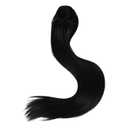 SAFIGLE Drawstring Ponytail Extension Long Hairpiece Reusable Heat Resistant Hair Extensions Easy Clip Design (Black)