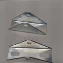 4 Pcs Adjustable Angle Solar Panel Tilt Mount Bracket for 1-5/8" Strut Channel, Pivot Holes Accept 1/2" Bolt