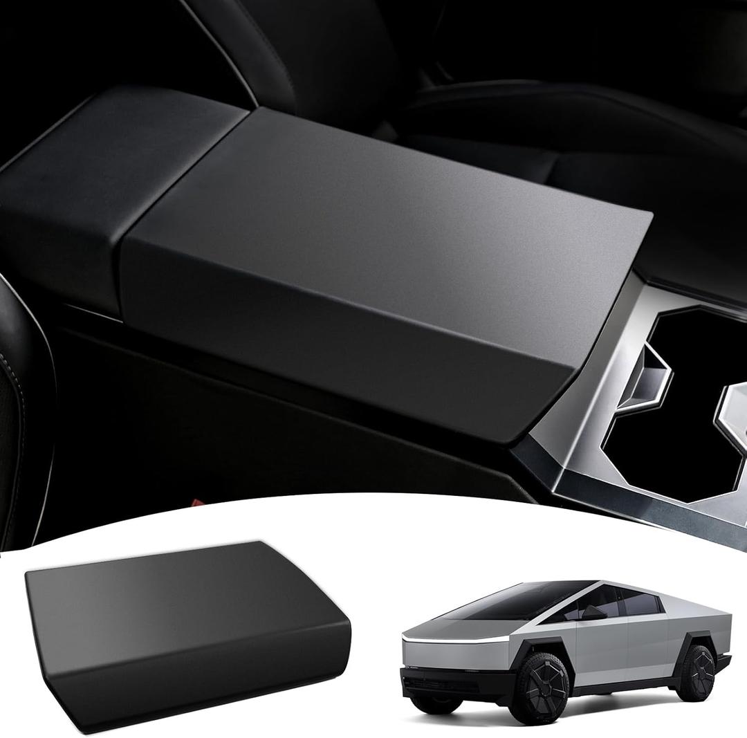 Center Console Armrest Cover for Tesla Cybertruck 2024, TPE Scratch Resistance Armrest Protector fit Cybertruck Accessories