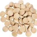 60 PCS 2 Inch Half Wood Balls, Split Wood Balls, Half Wooden Spheres, Half Round Balls, Suitable for Painting, Glass, Various Materials, DIY Jewelry Accessories and Craft Supplies, by GNIEMCKIN.