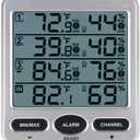 Ambient Weather WS-10 Wireless Indoor/Outdoor 8-Channel Thermo-Hygrometer with Three Remote Sensors