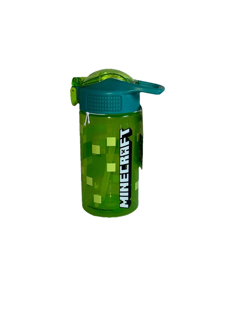 Zak! Minecraft Meadow Water Bottle, 16 oz., Green