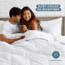 Bare Home Comforter Set - Super King Size - Ultra-Soft - Goose Down Alternative - Premium 1800 Series - All Season Warmth (Super King, White)