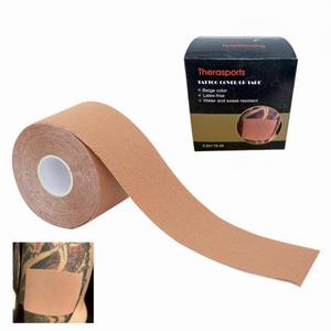 Extra Wide Tattoo Cover Up Tape Bandages For Covering Tattoos Concealer Scars & Tattoo Concealing Tape 3 in x 5 yards / 7.5cm*5m Beige