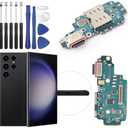 Replacement for Samsung Galaxy S23 Ultra 5G Charging Port Dock Connector for Galaxy SM-S918U Charging Port Replacement USB Charger Board Flex Cable Assembly Accessories with Repair Tools
