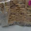 Rectangular Water Hyacinth Storage Baskets, Wicker Storage Baskets for Shelves, Square Shallow Basket, Woven Drawer Basket With Handle, 13 L x 10.6 W x 4.5 H