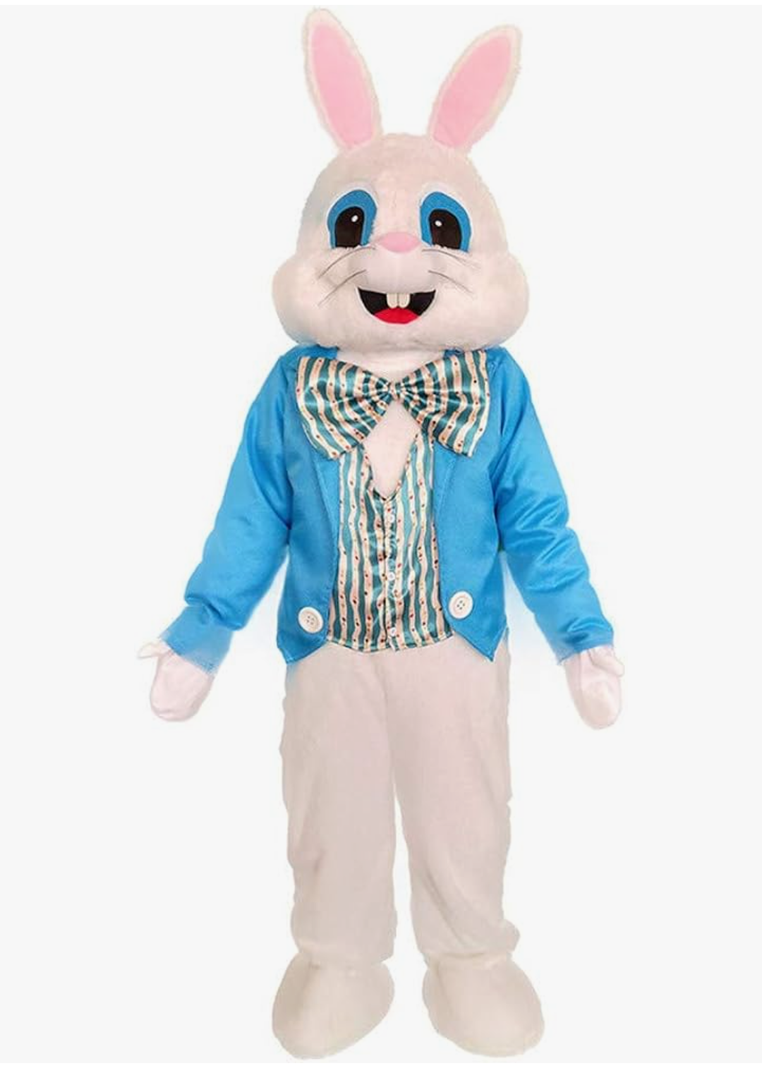 New Easter Bunny Costume Rabbit Halloween Mascot Costume Adult One Size