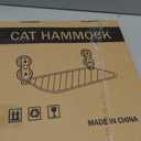 Cat Window Perch with 6 Strong Suction Cups, Mats That can be Switched Between Winter and Summer, Foldable Cordless Cat Beds Can Bear 50LBS Weight (White)