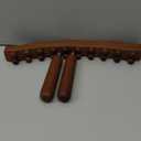 Guasha Wood Massage Stick Tools Wooden Therapy Scraping Lymphatic Drainage Massager, Double Row 20 Beads Point Treatment Gua Sha Tools, Stomach Cellulite Massager, Myofascial Release Tool