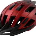 Adult Bike Helmets, Adjustable Mens Womens Bicycle Helmet, Lightweight Road Mountain Cycling Safety Sports Helmets with Detachable Visor (M:54-58cm/21.2''-22.8'', Matte-red)