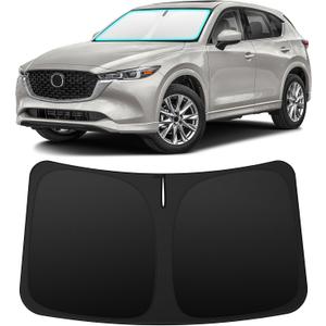 INSAUTO Custom Fit Windshield Sun Shade Accessories for Mazda CX5 CX-5 2017-2026, Foldable Front Window Sunshade, UV & Heat Reflector, Keeps Interior Cool, Includes Storage Bag