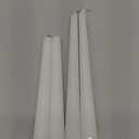 4 Pack White Taper Candles - Taper Candles 10 Inch Dripless, Smokeless & Unscented - 8 Hours Long Burning - Hand Poured Tall Candlesticks - Ideal for Weddings, Dinner Parties, and Home Decor
