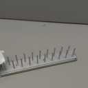 Blulu 1 Pcs 13.8'' Sliding Tie Rack Hanger for Closet, 25 Tie Pull Out Wall Mounted Extending Sturdy Metal Belt Organizer Holder for Men Belt Storage, Sliver