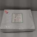 LANE LINEN 100% Organic Mercerized Cotton Pre Washed Full Size Bed Sheets, Soft & Comfy Low Pill Fade Resistance Fully Elasticized Oeko Tex Certified 15" Deep Pocket Full Sheet Set - White (01: Pure White)