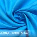 iMaylex Soft 100% Egyptian Cotton Zipper Closure Pillowcases, Cozy and Lightweight Pillow Case, Set of 2, Blue, King, 20" x 36"