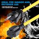 Tellegloww 25ft NEMA 6-15 Extension Cord 6-15P Male to 6-15R Female, 15 AMP Power Cable for 220/240V Air Condition, LED Grow Lights, Digital Ballast Power Cord Heavy Duty 14AWG/3C, 240V, 3750W