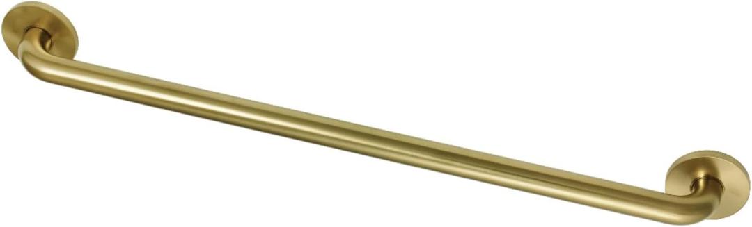 Kingston Brass GLDR814367 Silver Sage 36in. ADA Grab Bar, Brushed Brass, 11/4in. Outside Diameter