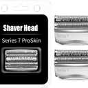 2Pack Series 7 Replacement Head for Braun Series 7 Foil Shaver Replacement Heads Compatible with 70s Replacement Compatible with Series 7 Shavers 70s 720,750CC, 760CC,790CC,9565 Foil Shaver