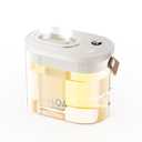 DIGIX Rechargeable Portable Humidifier-Smart Display,Night Light,Easy Clean,1.4L Small Humidifiers for Bedroom Baby, Personal Mini Humidifier for Travel Home Plants,3 Mist Modes, Auto Shut-Off (White)