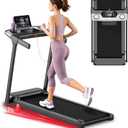 Treadmill with Incline Foldable Treadmills for Home，12% Incline Walking Pad Treadmill with Handle Bar and LED Display，3-in-1 Portable Treadmills, 3.0HP Quiet Brushless