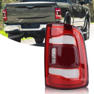 Tail Light Assembly W/Blind Spot Compatible with 2019-2023 Ram 2500 3500 Rear Brake Lamps Red Trim Left Side 68361721AH CH2800223 (Module Not Included) (Right)