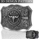 Western Belt Buckles Men - Cowboy Big Belt Buckle Vintage Mens Belt Buckles Gifts for Men & Women