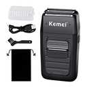 kemei Men's Reciprocating Cordless Razor Razor Electric Rechargeable Razor Precision Beard Sideburn Trimmer Razors Twin Blade Multifunction Grooming Razor