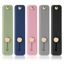 Sibba Phone Strap Grip Holder Loop Finger Kickstand Strap Universal Telescopic Cell Mobile Phone Grips Stand Silicone Non-Slip Brackets Belt for Back of Most Smartphones (Multicolor Style A)