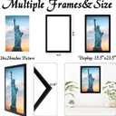 OMAIGAR 16x24 Picture Frame for 16by24 Poster Photo Canvas Certificate Black High Transparent Photo Frame Wall Desktop Horizontal Vertical 16 x 24