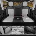 Seat Covers Custom Fit for Wrangler JL 2018-2026 4 Door W/O Rear Cup Holder, Luxury Waterproof Leather Seat Protectors (BlackGrey, Full Set)