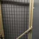 MYPET Wire Mesh Dog Gate: 29.5"-40" Wide, Pressure Mounted with No Tools; Expandable, Durable Pet Gates for Doors and Hallways, 37" Tall, Made with Sustainable Hardwood