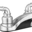 Pacific Bay Lynden Bathroom Sink Faucet - Metallic Plating Over Lightweight ABS Plastic (Brushed Satin Nickel)