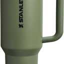 STANLEY Quencher ProTour Flip Straw Tumbler with Leakproof Lid 40 oz | Built-In Straw and Handle | Cup Holder Compatible for Travel | Insulated Stainless Steel Cup | BPA-Free | Dried Pine VRT