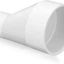 4" X 2" PVC Pipe Fitting Schedule 40 Compatible with 429-E Series Eccentric Reducer Coupling Suitable for High-flow Capacity, Plumbing, Irrigation, Pool, Spa, White