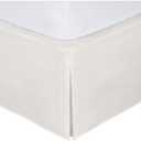 Full Size Luxury Tailored Bed Skirt 14" Drop Pleated Styling Dust Ruffled Solid Beige New