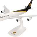 Herpa Snap-fit Airplane Model UPS Boeing 747-8F on Scale of 1:250, Plastic Miniature with pedastal, Model Building, Collectors Edition
