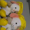 Holiday Home Spring Raindrop Bunny with Hat - Yellow