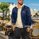 Vssjavun Mens Pullover Hoodie Casual Textured Long Sleeve Half Button Hooded Sweatshirt Beige (S)