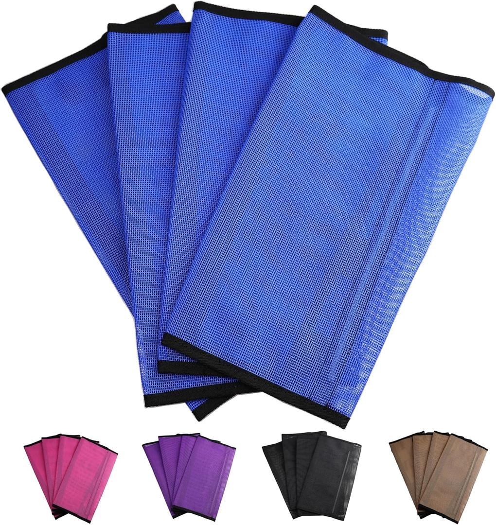 Horse Fly Boots, Superior Ventilate Mesh with Strong Fasteners Equine Fly Boots, Long-Lasting for Daliy Wear, Flexible to Fit Most Horse Legs, Set of 4 Fly Leggings for Horses