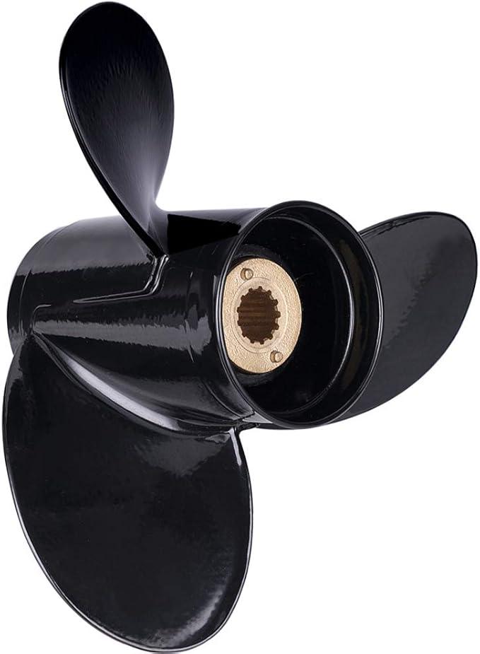 Young Marine OEM Grade Aluminum Outboard Propeller for Mercury Engines 30/ 35/ 40/ 45/ 50/ 55/ 60/ 70HP (13 Spline Tooth) (D:10 1/ 8" P:15")