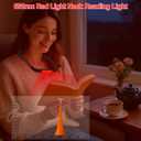 630nm Red Neck Reading Light - Zero Blue Light, Rechargeable Dimmable Portable LED Red Neck Book Lamp for Reading, Crafts, Knitting, Crochet at Night, Perfect for Readers and Craft Lovers
