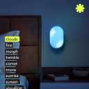 LIFX Luna Smart Lamp, 1000 LM Wi-Fi & Matter 1.3 Compatible, Alexa & Apple HomeKit Compatible, Plug-In Bedside Table Lamp & Wall-Mount, Color Changing Wall Wash, Sunrise/Sunset Effect, No Hub Required