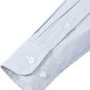 Lion Nardo Mens Dress Shirts Long Sleeve Button Down Shirt Wrinkle Free Stripe Dress Shirt Regular Fit Business Casual Shirts (Blue, L)