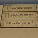 Metal Arch Backdrop Stand, Set of 3 (6/6.6/7.2 ft) Wedding Arched Frame with 12 Ground Nails, Stable Arched Background Stand for Wedding, Baby Shower, Birthday Party, Photography, Gold